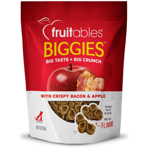 FRUITABLES DOG TREATS BIGGIES BACON & APPLE 16 oz-Treats para perro tocino y manzana