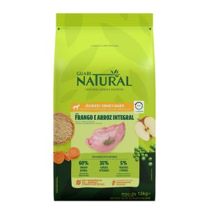 Alimento GUABI NAT PERRO AD GRAND Y GIGANT POLLO Y ARROZ 12KG