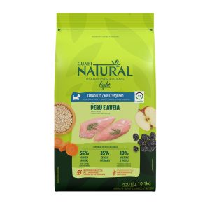 Alimento GUABI NAT PERRO AD LIGHT RAZA MINI Y PEQUE PAVO Y AVENA 2,5 KG