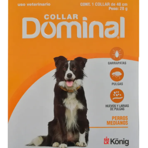 Collar Antipulgas Perro Mediano Dominal hasta 10 a 20kg