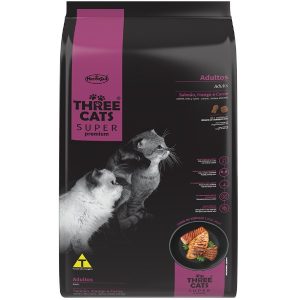 Alimento THREECATS SUPER PREMIUM ADULTO 3 KG SALMON, POLLO Y CARNE