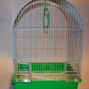 Jaula para Pajaros con techo curvo Mediana