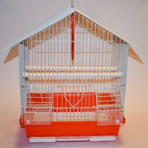 Jaula para Pajaros con techo rancho Mediana