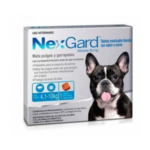 Pastilla Antipulgas y Garrapatas Perro Nexgard 4 a 10kg (Unidad)