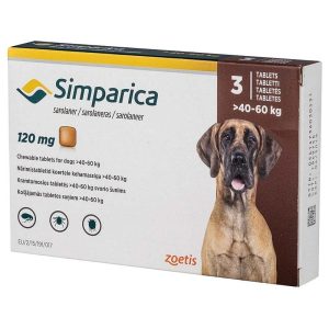 Pastilla Antipulgas y Garrapatas Perro Simparica 40 a 60kg (Unidad)