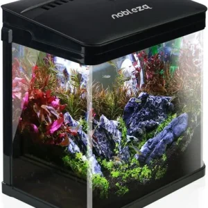 Nobleza – Acuario de Cristal con Cubierta (7lts)