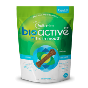 FRUITABLE BIOACTIVE FRESH MOUTH SMALL DOG TREAT 7.3 oz-Treats dentales para perros pequeños