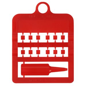 Tarjeta Anillas Abiertas Plástico sin serial