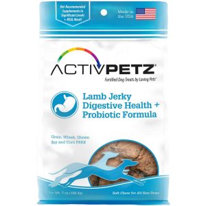 TREATS ACTIVPETZ LAMB JERKY DIGESTIVE HEALTH + PROBIOTIC FORMULA – Perro 7onz