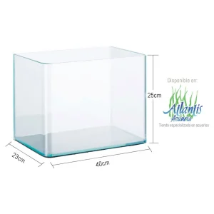 Pecera Acuario Importado vidrio – 23 Litros Con Esquinas Curvas