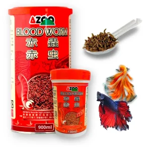 AZOO larva BLOODWORM Liofilizado – Suplemento natural para peces más sanos