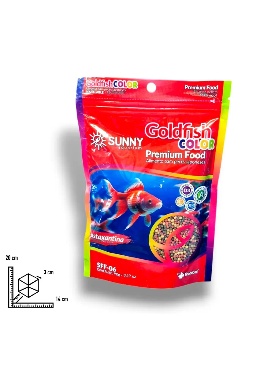 Goldfish COLOR Premium Food Sunny 90g - Imagen 3
