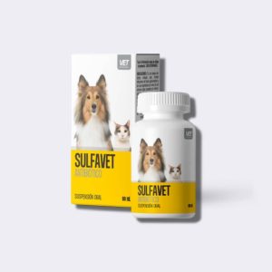 SULFAVET, SUSPENSIÓN ORAL 60 ML. ANTIBIÓTICO (Trimetoprim y Sulfametoxazol) PARA PERROS Y GATOS