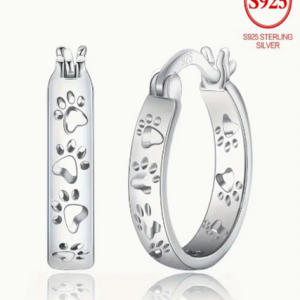 Aretes de aro de plata esterlina 925