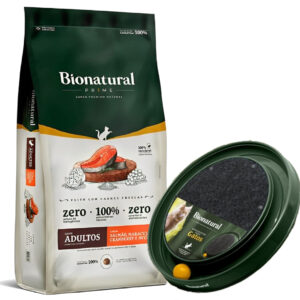 Bionatural Gato Ad Sabor Salmon, Maracuya, Arandano y Chia 7.5 kg + Regalo