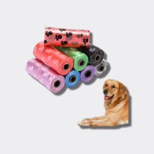 BOLSAS PARA DESECHOS, BIODEGRADABLES 3 ROLLOS X 15 BOLSAS CADA UNO