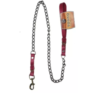 Cadena de piel con asa