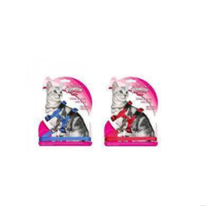 Pawise – Kitten Harness W/1.2 Leash – Red/Blue S