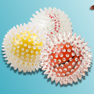 PELOTA DE GOMA CON PINCHOS