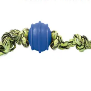 PELOTA MACIZA 50mm C/CUERDA 3 NUDOS