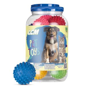 POTE CON 12 PELOTAS CON CLAVOS