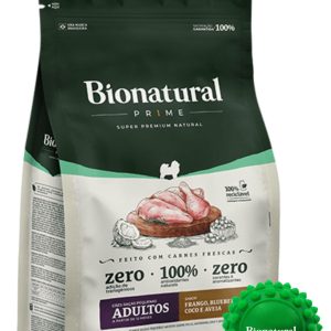 Bionatural Prime Perros Adulto Razas Pequeñas Sabor Pollo 10.1 KG + Regalo