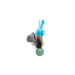 PELOTA C/ PLUMAS CAT TOY