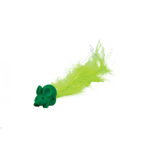 RATON DE LUJO CON PLUMAS