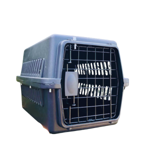 TRANSPORTADORA C/PUERTA DE METAL NEGRA