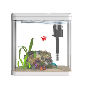 ACUARIO 18 lts C/TAPA, FILTRO E ILUMINACION LED