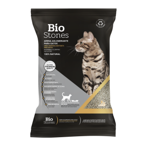 ARENA AGLOMERANTE BIO STONES 8kg NATURAL FUNDA x 3 unid.