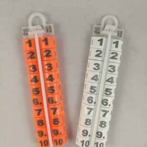 Anillas abiertas plástico palomas diámetro 10mm con serial