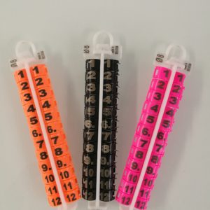 Anillas abiertas plástico diámetro 12mm con serial