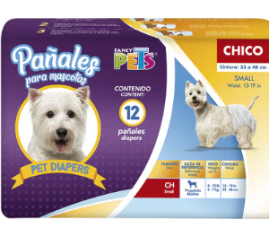 Pañales Ch P/Perro 12 Pz