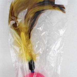Juguete P/Gatos Bola Con Pluma
