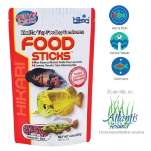 Alimento Peces Carnivoros Food Sticks Hikari Premium 250gr