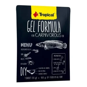 Formula En Gel Alimento Tropical Para Peces Carnivoros 35g