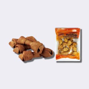 BONGO HUESO DE CARNAZA, TAMAÑO 2-3″ (Pulgadas) PAQUETES DE 3 Y 9 UNIDADES, SABOR: CARNE, POLLO, NATURAL Y SURTIDO, SNACKS, PREMIOS PARA PERROS,