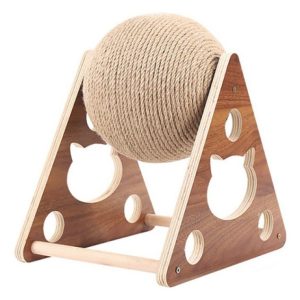 Rascador De Madera Con Pelota – M