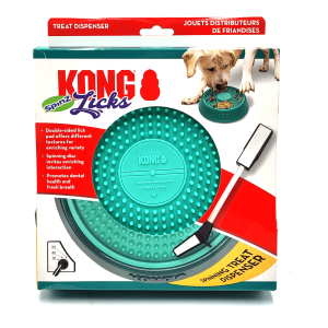 KONG LICKS SPINZ LARGE-Mat interactivo para perro grande