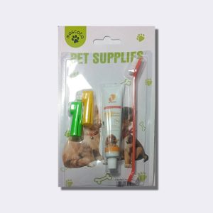 KIT DENTAL, CEPILLO Y PASTA DENTAL PARA PERROS Y GATOS