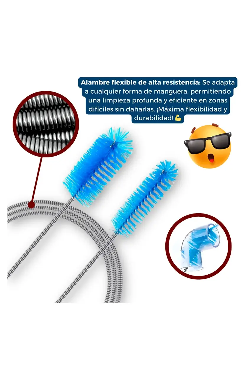 ¡Limpieza Perfecta con el Cepillo de Mangueras Doble Extremo! - Imagen 4