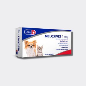 MELOXIVET, 20 TABLETAS, ANTIINFLAMATORIO NO ESTEROIDEO, PARA PERROS Y GATOS,