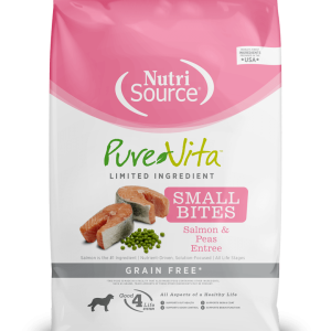 NUTRISOURCE PURE VITA – SALMÓN & GUISANTES Small bites. Perro