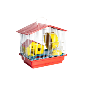 JAULA PARA HAMSTER CON TECHO PLASTICO 1 PISOS-jel plast