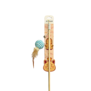 VARA MADERA C/PELOTA PAPEL