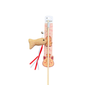 VARA MADERA C/PEZ TELA Y CINTAS