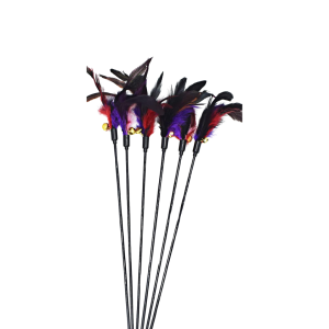 VARA NEGRA CON PLUMAS