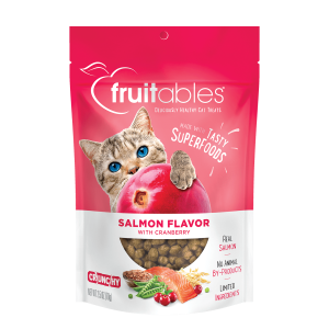 FRUITABLES CAT TREATS SALMON WITH CRANBERRY 2.5 oz- Treats de gato sabor salmón-arándano