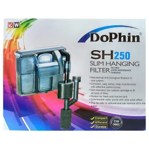 Filtro D Mochila Acuario Dophin Sh250 Caudal 250 Litros/hora